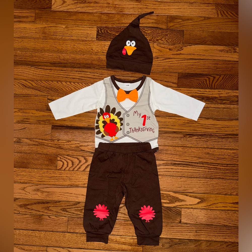 Baby’s first Thanksgiving bodysuit onesie.
